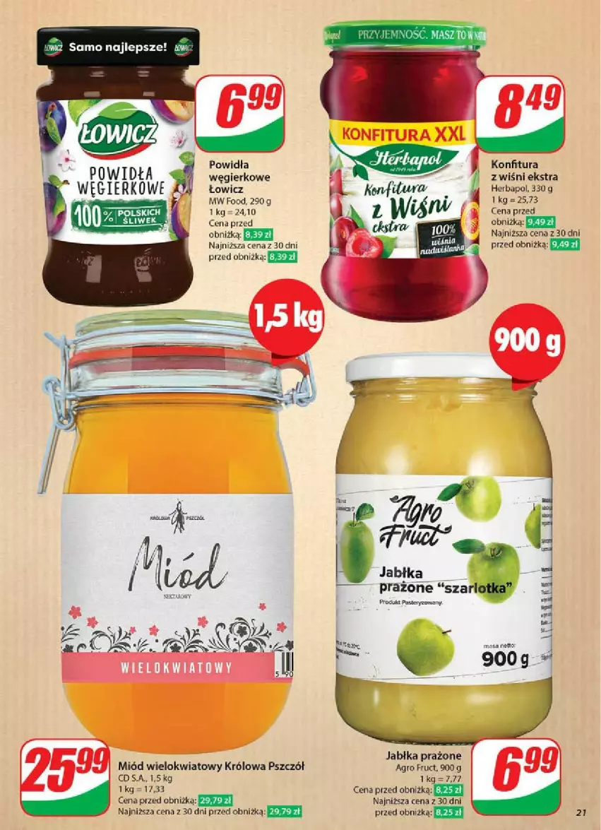 Gazetka promocyjna Dino - ważna 11.06 do 17.06.2025 - strona 14 - produkty: Herbapol, Jabłka, Jabłka prażone, Konfitura, Miód