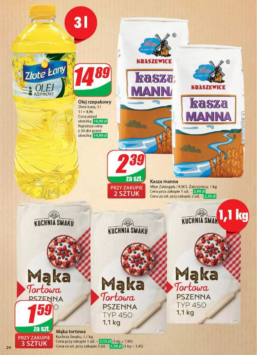 Gazetka promocyjna Dino - ważna 11.06 do 17.06.2025 - strona 17 - produkty: Kasza, Mąka, Mąka tortowa, Olej, Olej rzepakowy