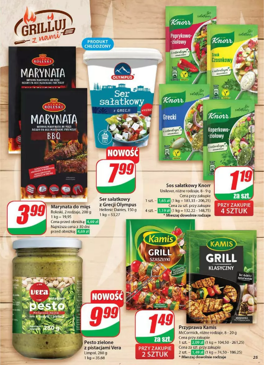 Gazetka promocyjna Dino - ważna 11.06 do 17.06.2025 - strona 18 - produkty: Kamis, Knorr, Pesto, Sałat, Ser