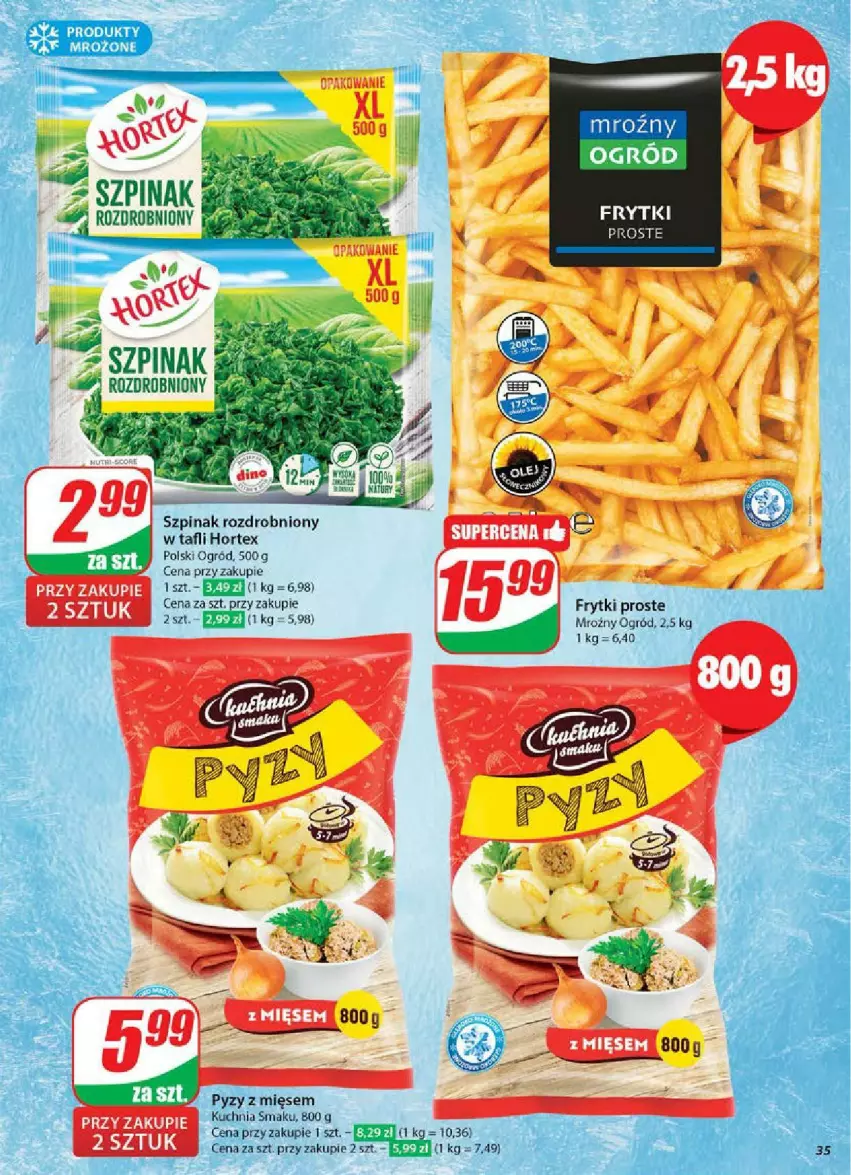 Gazetka promocyjna Dino - ważna 11.06 do 17.06.2025 - strona 29 - produkty: Frytki, Hortex, Kuchnia, Ogród, Szpinak
