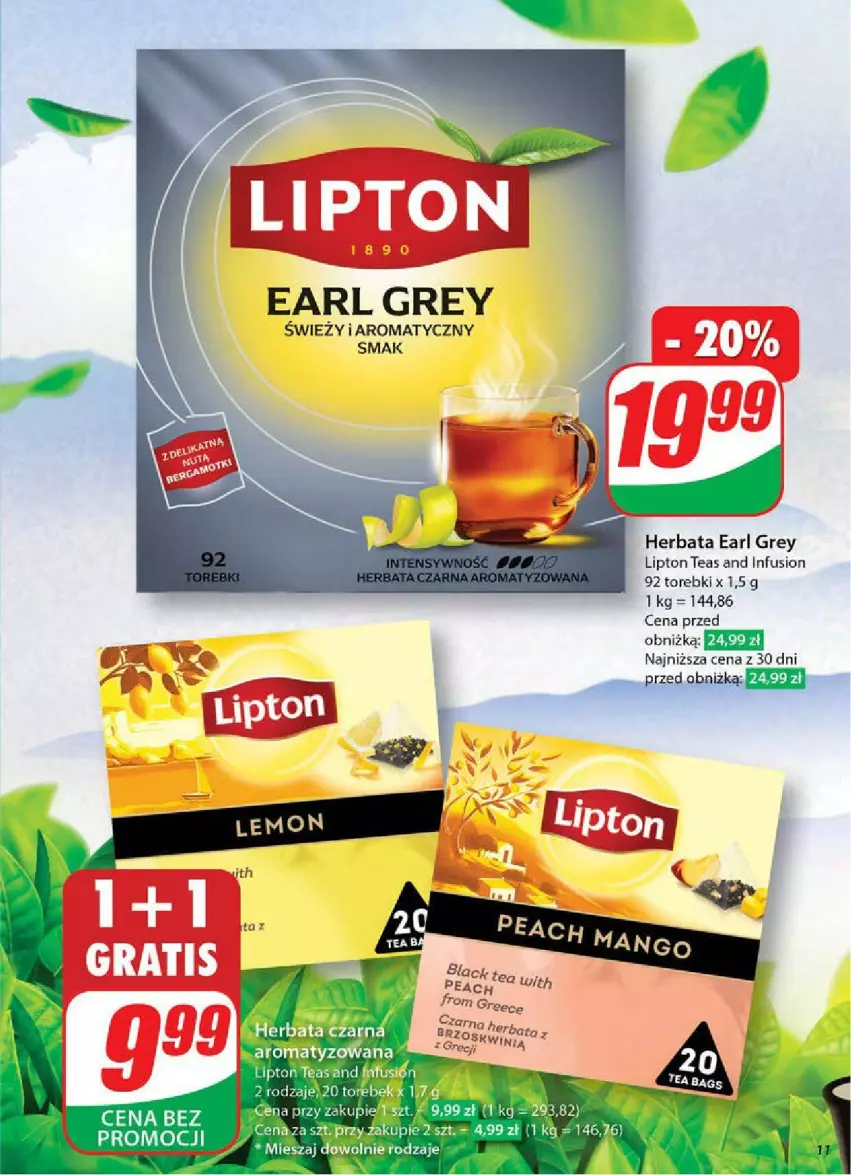 Gazetka promocyjna Dino - ważna 11.06 do 17.06.2025 - strona 3 - produkty: Earl Grey, Fusion, Herbata, Lipton