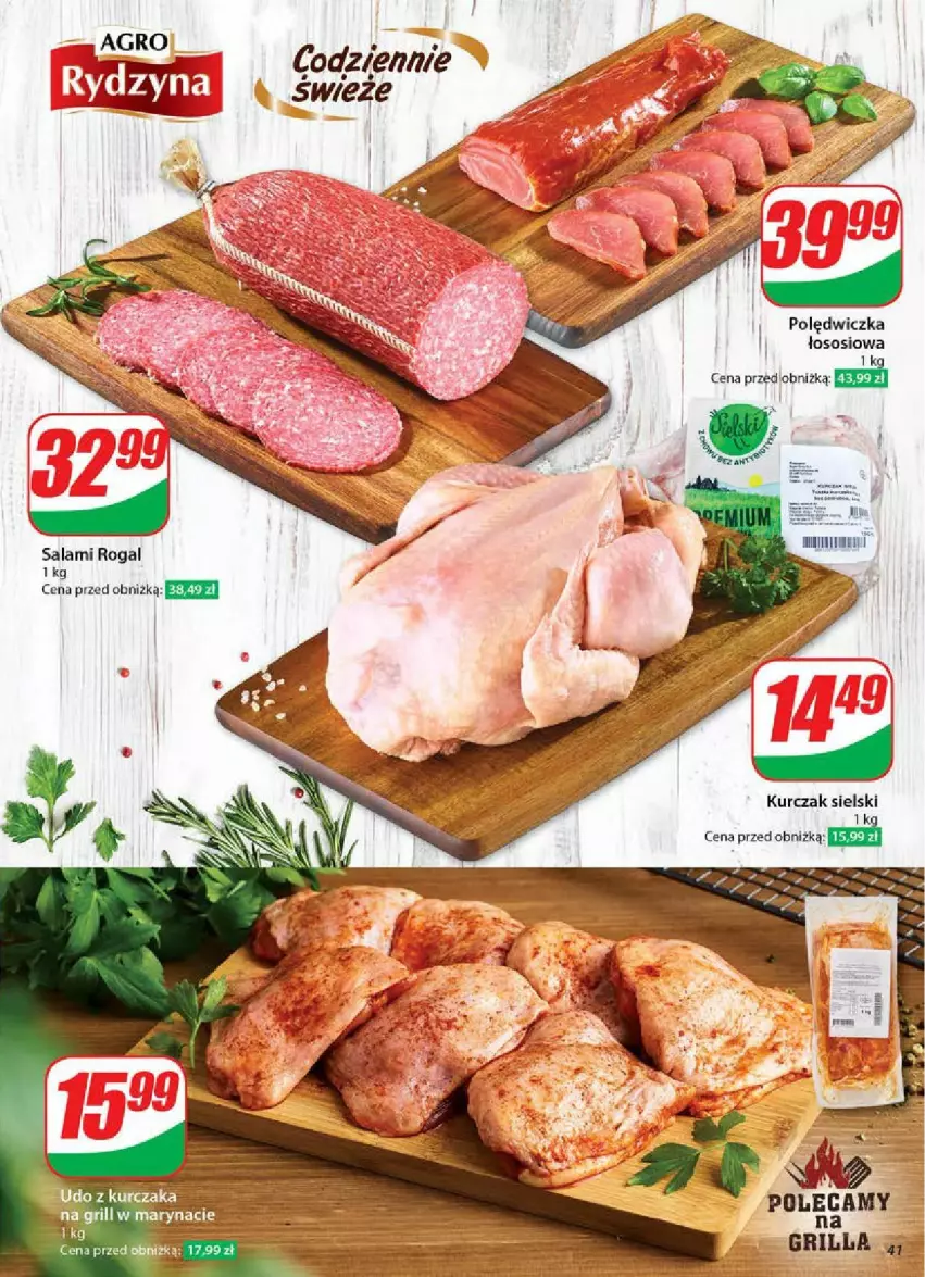 Gazetka promocyjna Dino - ważna 11.06 do 17.06.2025 - strona 36 - produkty: Grill, Kurczak, Rogal, Salami, Sos