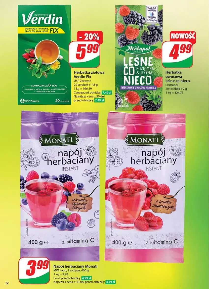 Gazetka promocyjna Dino - ważna 11.06 do 17.06.2025 - strona 4 - produkty: Herbapol, Napój, Zdrowie