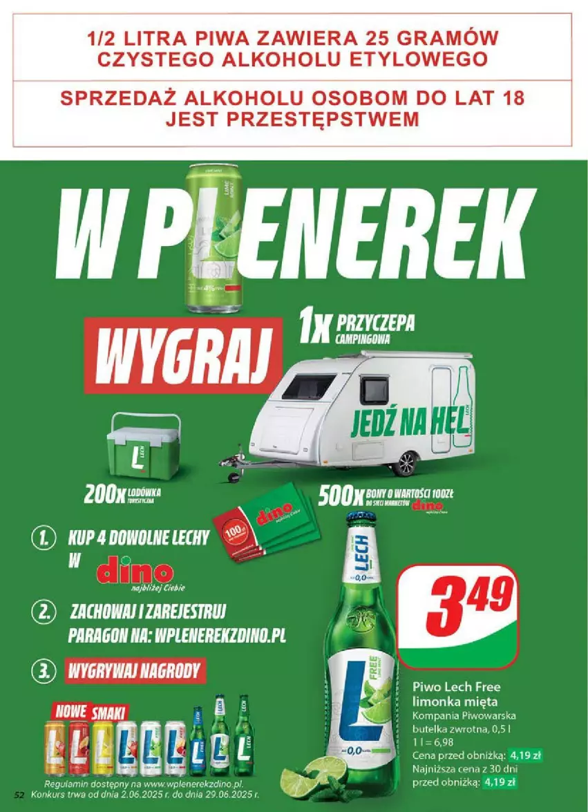 Gazetka promocyjna Dino - ważna 11.06 do 17.06.2025 - strona 48 - produkty: Gra, Limonka, Mięta, Piwa, Piwo