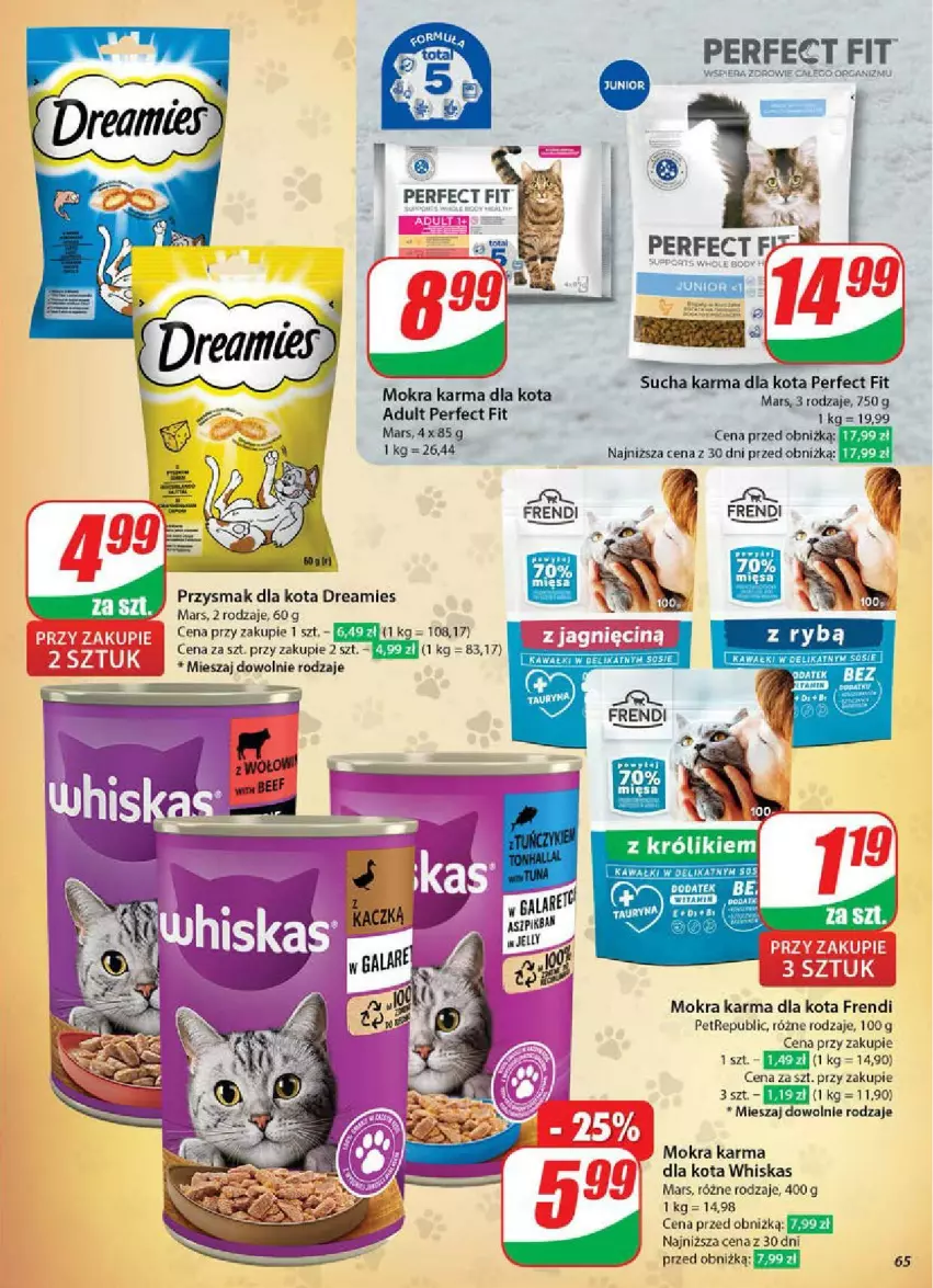Gazetka promocyjna Dino - ważna 11.06 do 17.06.2025 - strona 62 - produkty: Mars, Mokra karma, Przysmak dla kota, Sucha karma, Whiskas, Zdrowie