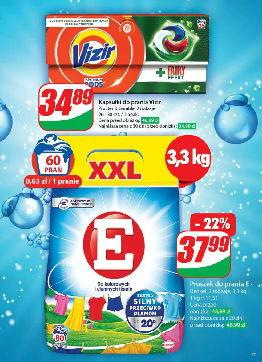 Gazetka promocyjna Dino - ważna 11.06 do 17.06.2025 - strona 69 - produkty: Kapsułki do prania, Vizir