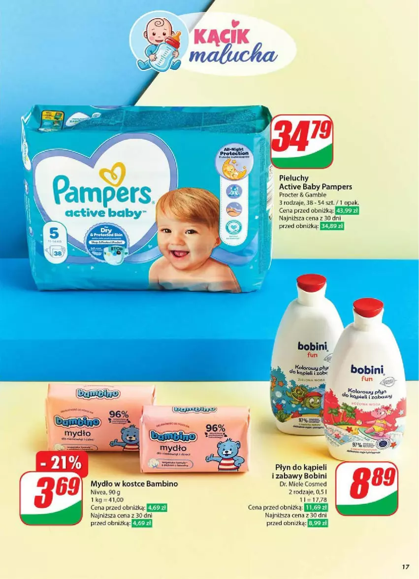 Gazetka promocyjna Dino - ważna 11.06 do 17.06.2025 - strona 9 - produkty: Fa, Mydło, Nivea, Pampers, Pieluchy, Płyn do kąpieli