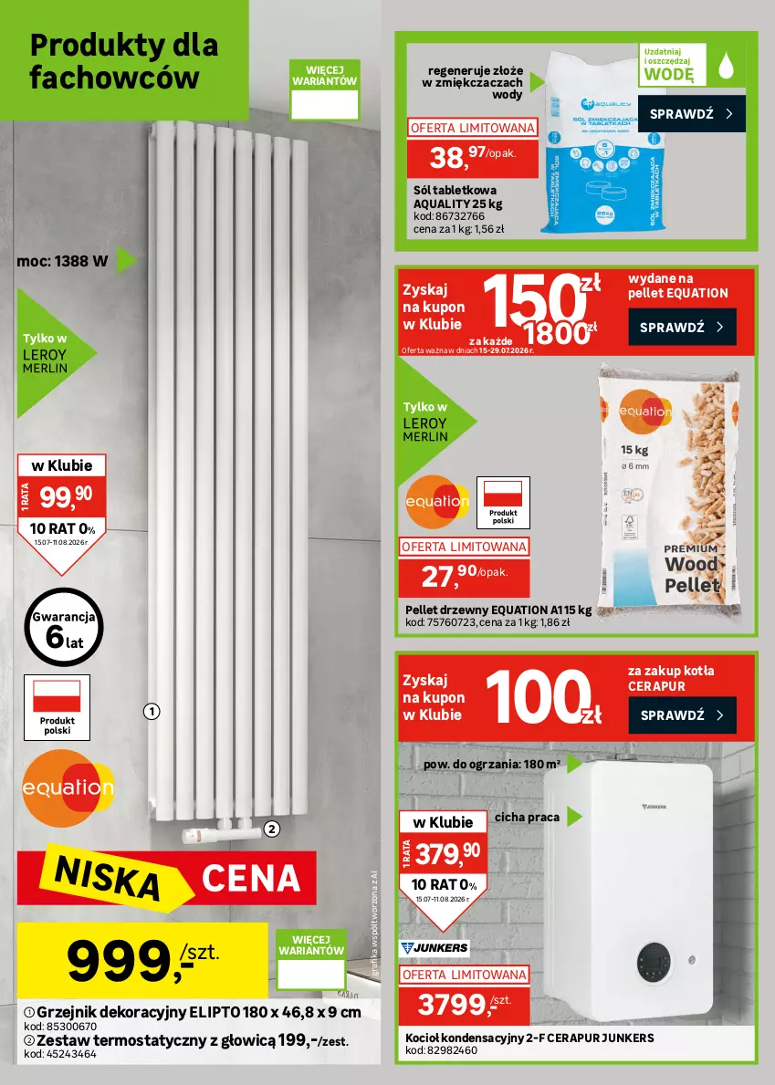 Gazetka promocyjna Leroy Merlin - Gazetka Leroy Merlin - ważna 15.07 do 11.08.2026 - strona 24 - produkty: Fa, Gra, Grafika, Grzejnik, Kärcher, Koc, Odkurzacz, Pellet, Przewód, Pur, Regał, Regał metalowy, Sól, Tablet, Termos
