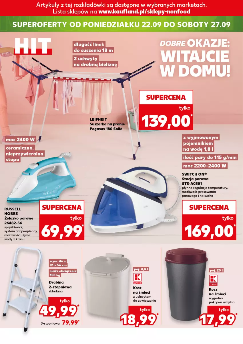 Gazetka promocyjna Kaufland - Kaufland - ważna 18.09 do 24.09.2025 - strona 24 - produkty: Asus, Drabina, Pojemnik, Pokrywa, Top, Uchwyty