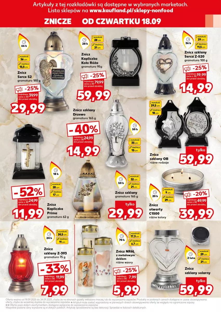 Gazetka promocyjna Kaufland - Kaufland - ważna 18.09 do 24.09.2025 - strona 9 - produkty: Gra, Prima, Rama, Róża, Ser, Sok, Znicz