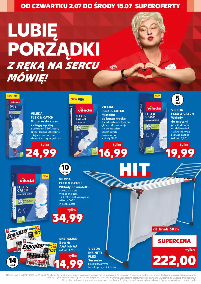 Gazetka promocyjna Kaufland - Kaufland - ważna 02.07 do 15.07.2026 - strona 18 - produkty: Energizer, Inka, Por, Ser, Teleskop, Vileda