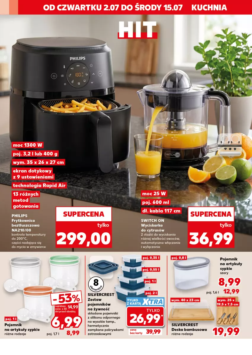 Gazetka promocyjna Kaufland - Kaufland - ważna 02.07 do 15.07.2026 - strona 6 - produkty: Philips, Pizza, Pojemnik, Por, Silvercrest, Sok, Tytan, Wyciskarka