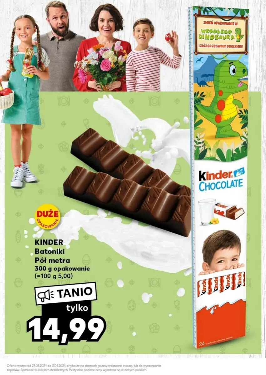 Gazetka promocyjna Kaufland - ważna 02.04 do 03.04.2024 - strona 3 - produkty: Kinder, Por