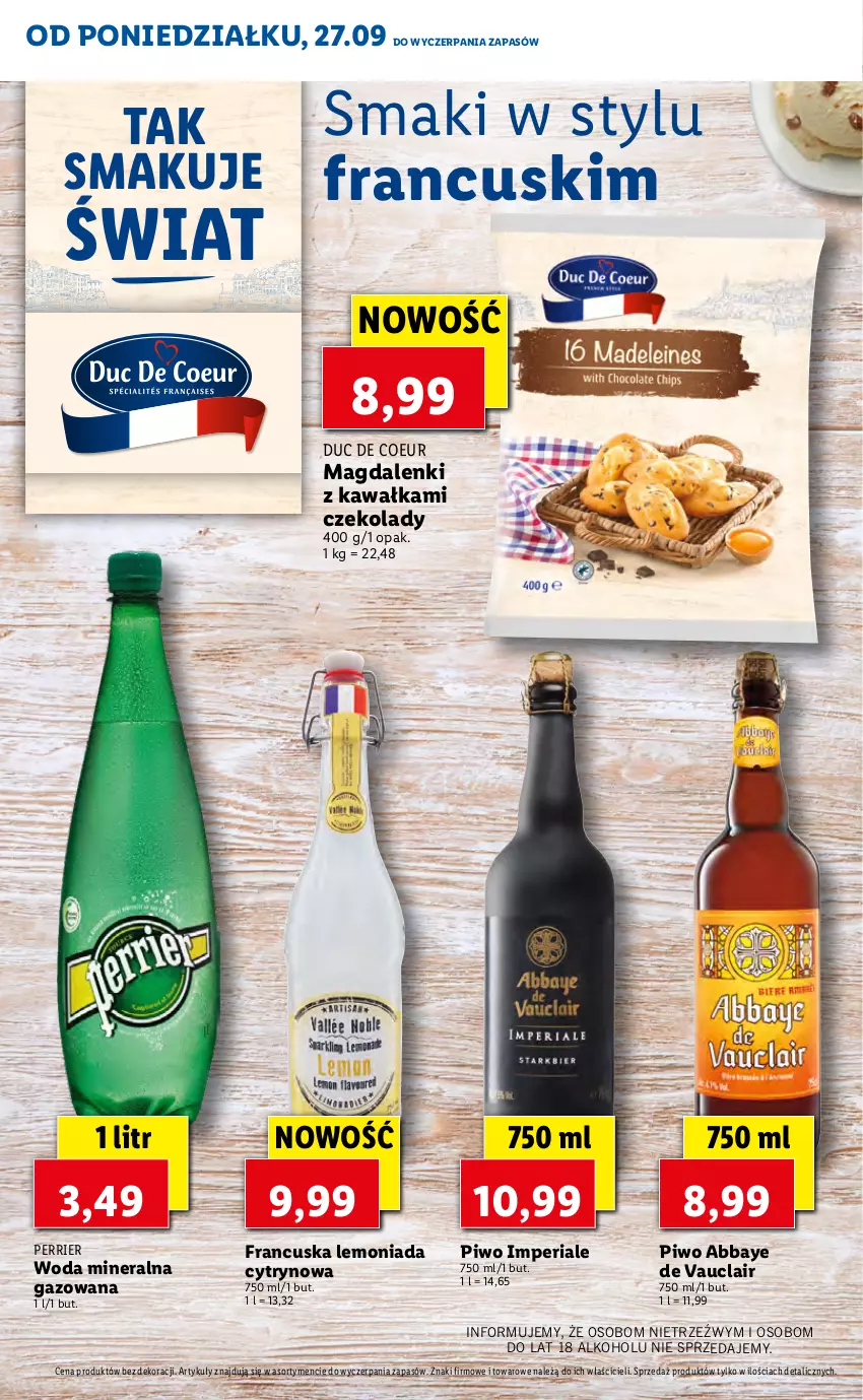 Gazetka promocyjna Lidl - KATALOG W STYLU FRANCUSKIM - ważna 27.09 do 01.10.2021 - strona 18 - produkty: Kawa, Lemoniada, Piwo, Woda, Woda mineralna