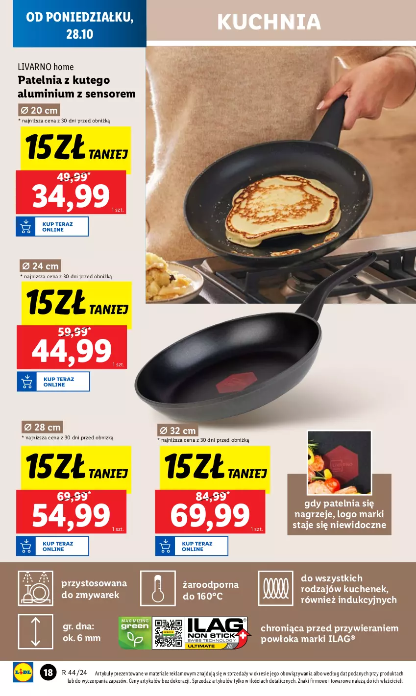 Gazetka promocyjna Lidl - GAZETKA - ważna 28.10 do 02.11.2024 - strona 20 - produkty: Ivar, Kuchnia, Patelnia, Por