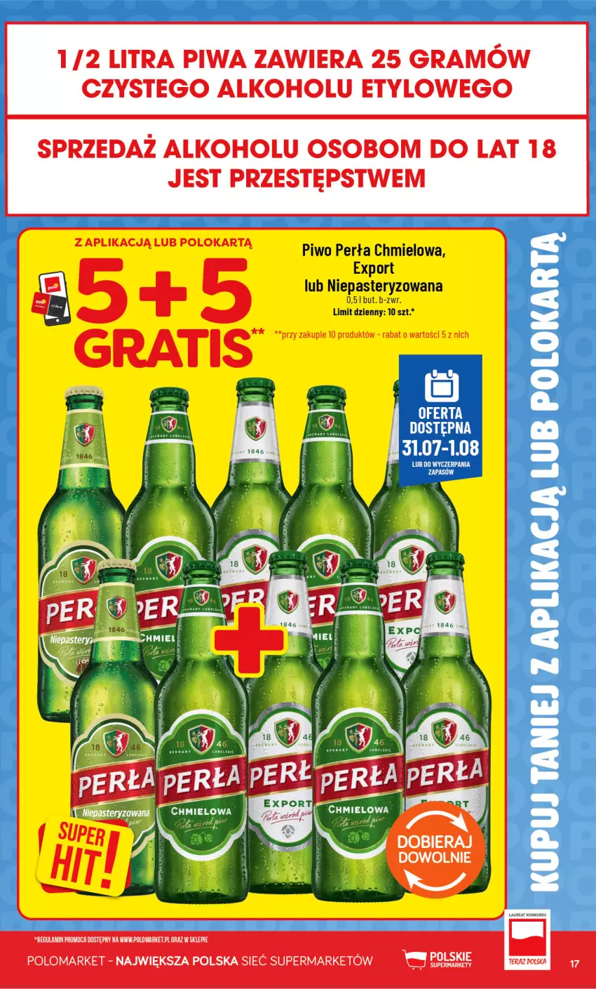 Gazetka promocyjna PoloMarket - Katalog Kupuj taniej z POLOappką - ważna 29.07 do 04.08.2026 - strona 17 - produkty: Gra, Perła, Piwa, Piwo, Por