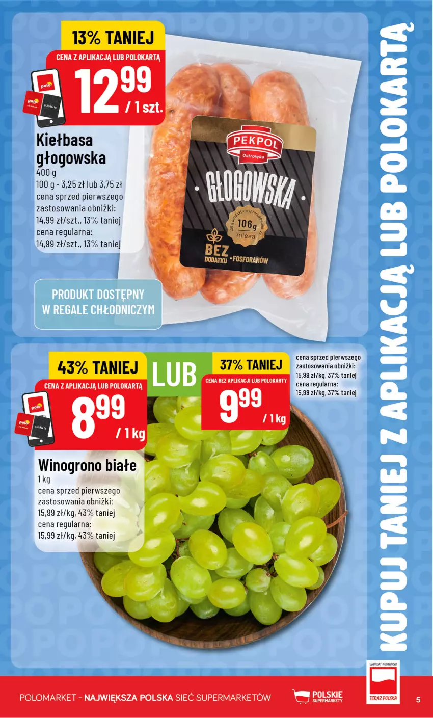 Gazetka promocyjna PoloMarket - Katalog Kupuj taniej z POLOappką - ważna 29.07 do 04.08.2026 - strona 5 - produkty: Laur, Tera, Wino