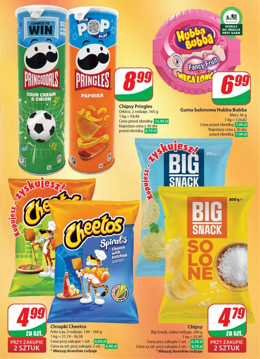 Gazetka promocyjna Dino - Gazetka 20 / 2024 - ważna 15.05 do 21.05.2024 - strona 47 - produkty: Cheetos, Chipsy, Chrupki, Mars, Pringles