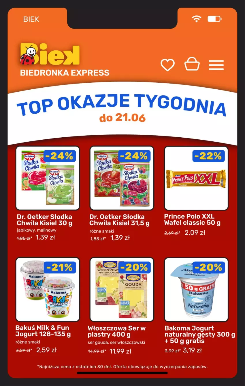 Gazetka promocyjna Biedronka - Gazetka - ważna 19.06 do 26.06.2026 - strona 6 - produkty: Cars, Ser