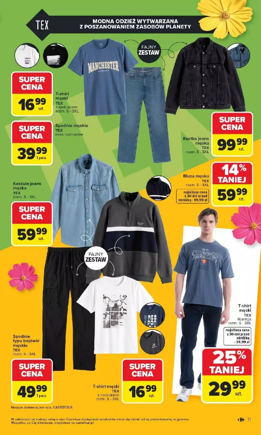 Gazetka promocyjna Carrefour - Gazetka TEX na spotkanie z wiosną - ważna 07.04 do 18.04.2026 - strona 11 - produkty: Fa, T-shirt