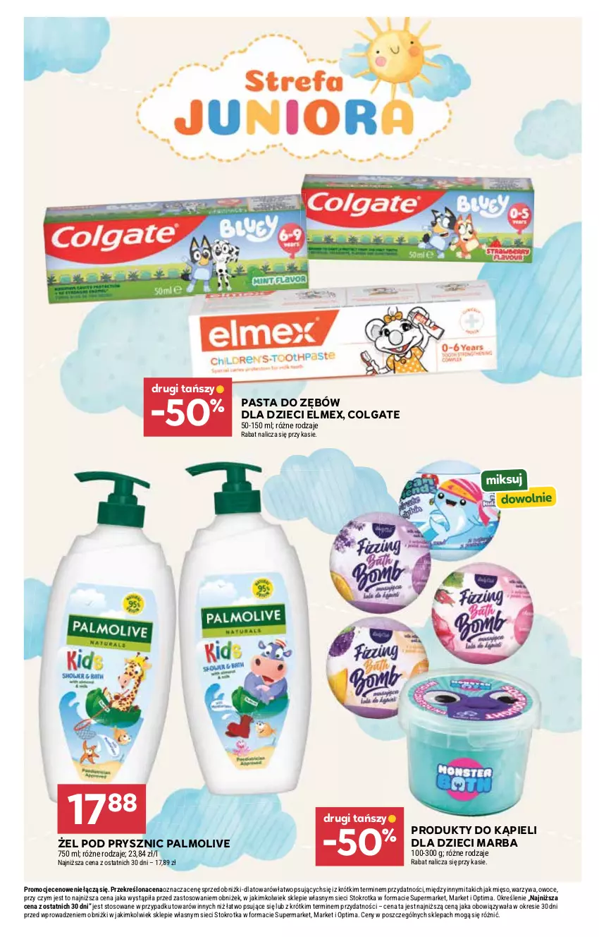 Gazetka promocyjna Stokrotka - Market - ważna 16.07 do 22.07.2026 - strona 31 - produkty: Colgate, Dzieci, Elmex, LG, Mięso, Optima, Owoce, Palmolive, Pasta do zębów, Warzywa