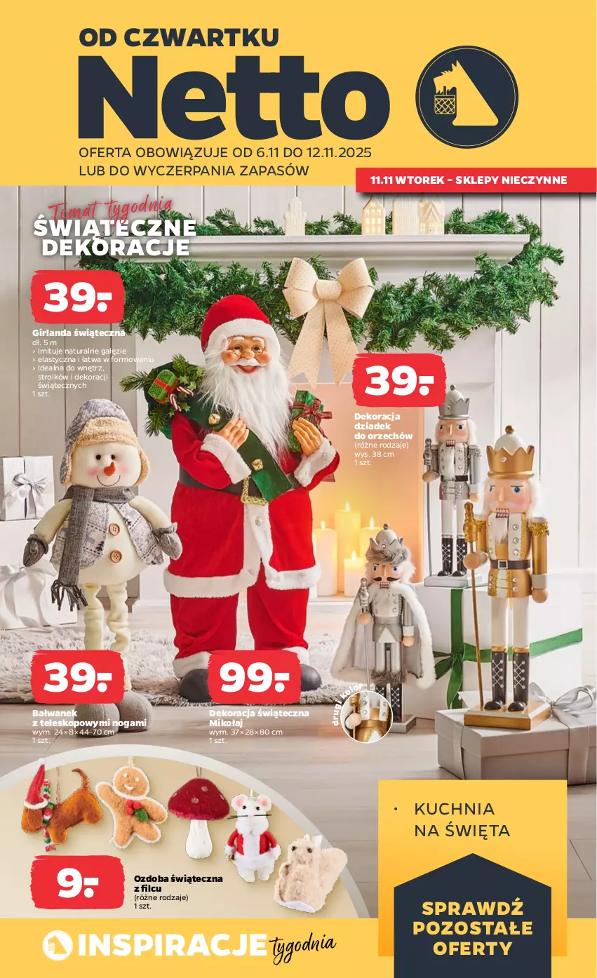 Gazetka promocyjna Netto - Od Czwartku Przemysłowa - ważna 06.11 do 12.11.2025 - strona 1 - produkty: Dekoracja świąteczna, Dziadek do orzechów, Girlanda, Kuchnia, Ozdoba, Teleskop