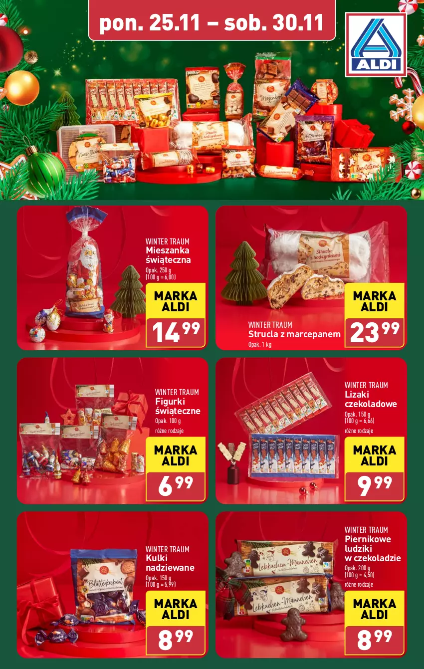 Gazetka promocyjna Aldi - Pełna oferta - ważna 25.11 do 30.11.2024 - strona 15 - produkty: Lizaki, Lizaki czekoladowe, Piernik, Strucla, Strucla z marcepanem