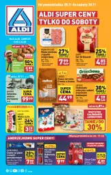 Gazetka promocyjna Aldi - Pełna oferta - Gazetka - ważna od 30.11 do 30.11.2024 - strona 1 - produkty: Mięso mielone, Mięso mielone z łopatki wieprzowej, Sos, Ser, Gin, Kawa ziarnista, Królewski, Mięsne specjały, Kawa, Ziemniaki, Coca-Cola, Zabawka, Czekolada mleczna, Czekolada, Lavazza, Kabanos, Mięso, Kalendarz, Mleko