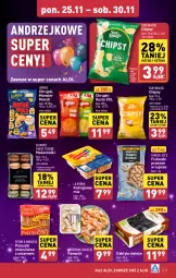 Gazetka promocyjna Aldi - Pełna oferta - Gazetka - ważna od 30.11 do 30.11.2024 - strona 21 - produkty: Makaron, Lajkonik, Cukier, Chipsy, Faworki, Daktyle, Chrupki, Sezam, Lorenz, Monster Munch, Fa