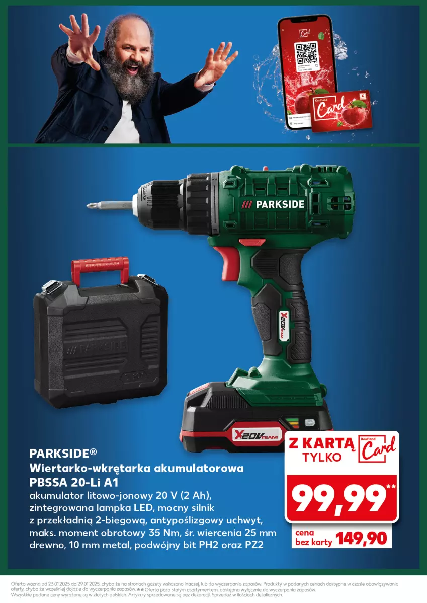 Gazetka promocyjna Kaufland - Kaufland - ważna 23.01 do 29.01.2025 - strona 13 - produkty: Akumulator, Parkside, Tarka, Wkręt, Wkrętarka