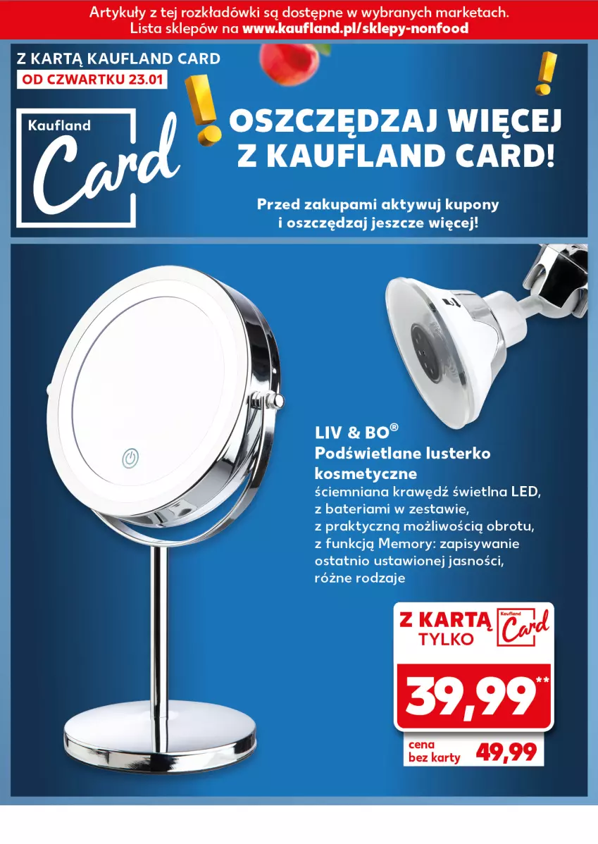 Gazetka promocyjna Kaufland - Kaufland - ważna 23.01 do 29.01.2025 - strona 18 - produkty: Bateria, Lusterko kosmetyczne