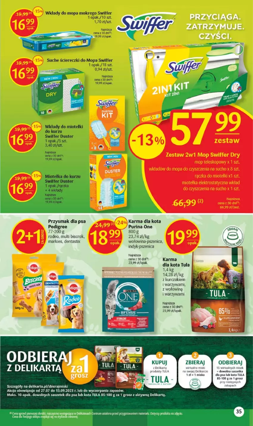 Gazetka promocyjna Delikatesy Centrum - Gazetka DC29 - ważna 27.07 do 02.08.2023 - strona 35 - produkty: Kurczak, Miska, Pedigree, Przysmak dla psa, Pur, Purina, Warzywa, Wołowina