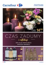 Gazetka promocyjna Carrefour - Gazetka Kwiaty i znicze - Gazetka - ważna od 24.10 do 24.10.2021 - strona 1 - produkty: Znicz