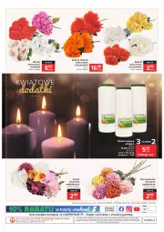 Gazetka promocyjna Carrefour - Gazetka Kwiaty i znicze - Gazetka - ważna od 24.10 do 24.10.2021 - strona 8 - produkty: Top, Bols, Chryzantema, Bolsius, O nas, Bukiet, Olej, Wkład olejowy