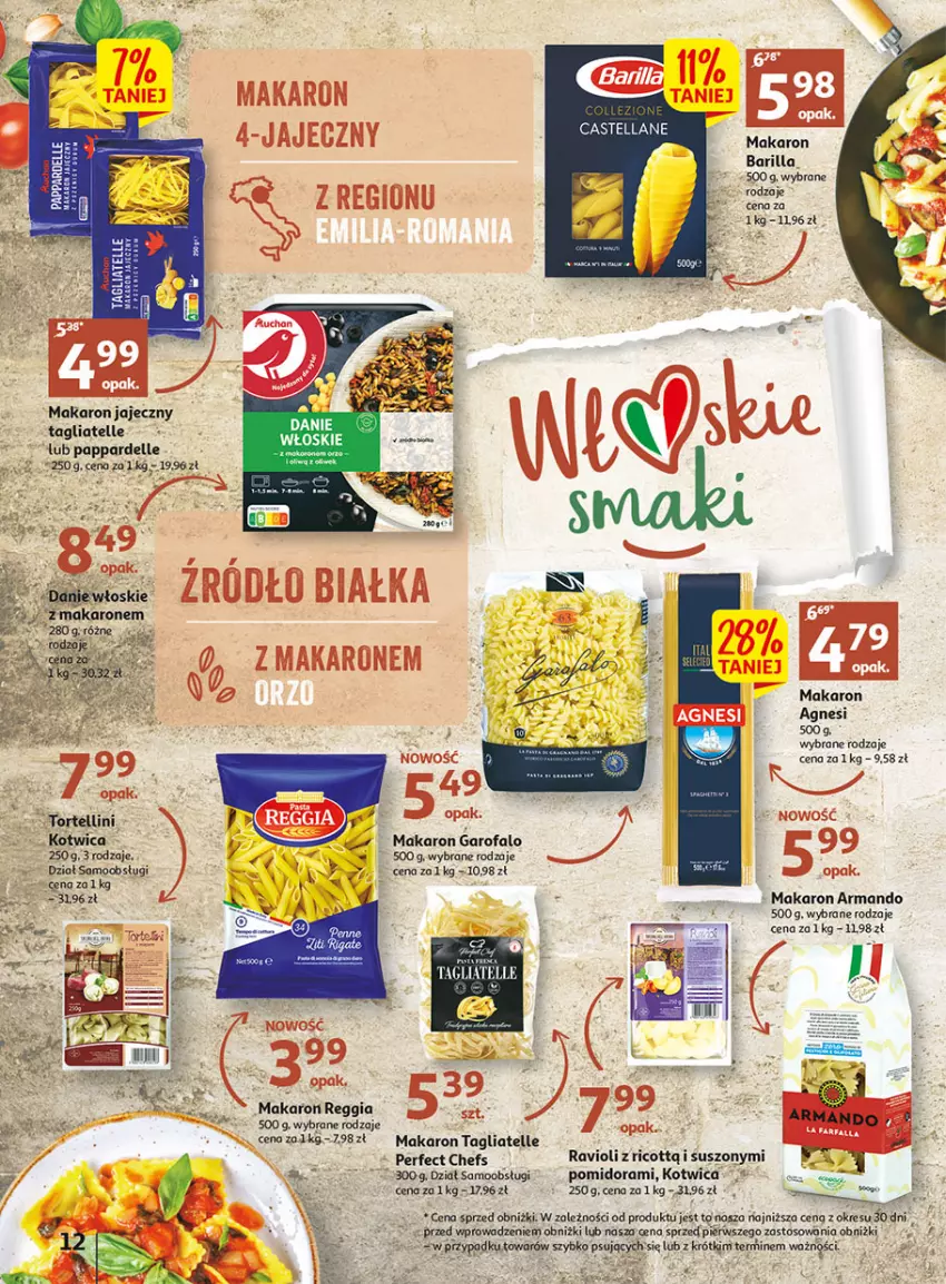 Gazetka promocyjna Auchan - Gazetka Wielkie majowe odkrycia cenowe część #2 Hipermarket Auchan - ważna 04.05 do 10.05.2023 - strona 12 - produkty: Barilla, Dell, Fa, Makaron, Tagliatelle