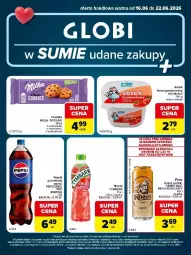 Gazetka promocyjna Carrefour - Gazetka Globi w SUMIE udane zakupy - Gazetka - ważna od 22.06 do 22.06.2026 - strona 1 - produkty: Piwo, Ciastka, Gra, Mirinda, Rolmlecz, Pepsi, Tymbark, Napój, Milka, Kozel