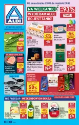 Gazetka promocyjna Aldi - Pełna oferta - Gazetka - ważna od 29.03 do 29.03.2026 - strona 1 - produkty: Kurczak, Krakus, Ser, Jaja, Mięsne specjały, Kawa mielona, Kawa, Szynka konserwowa, Szynka, Moser Roth, Babka, Oliwa z oliwek, Monini, Gouda, Patelnia, Jacobs, Masło, Oliwa