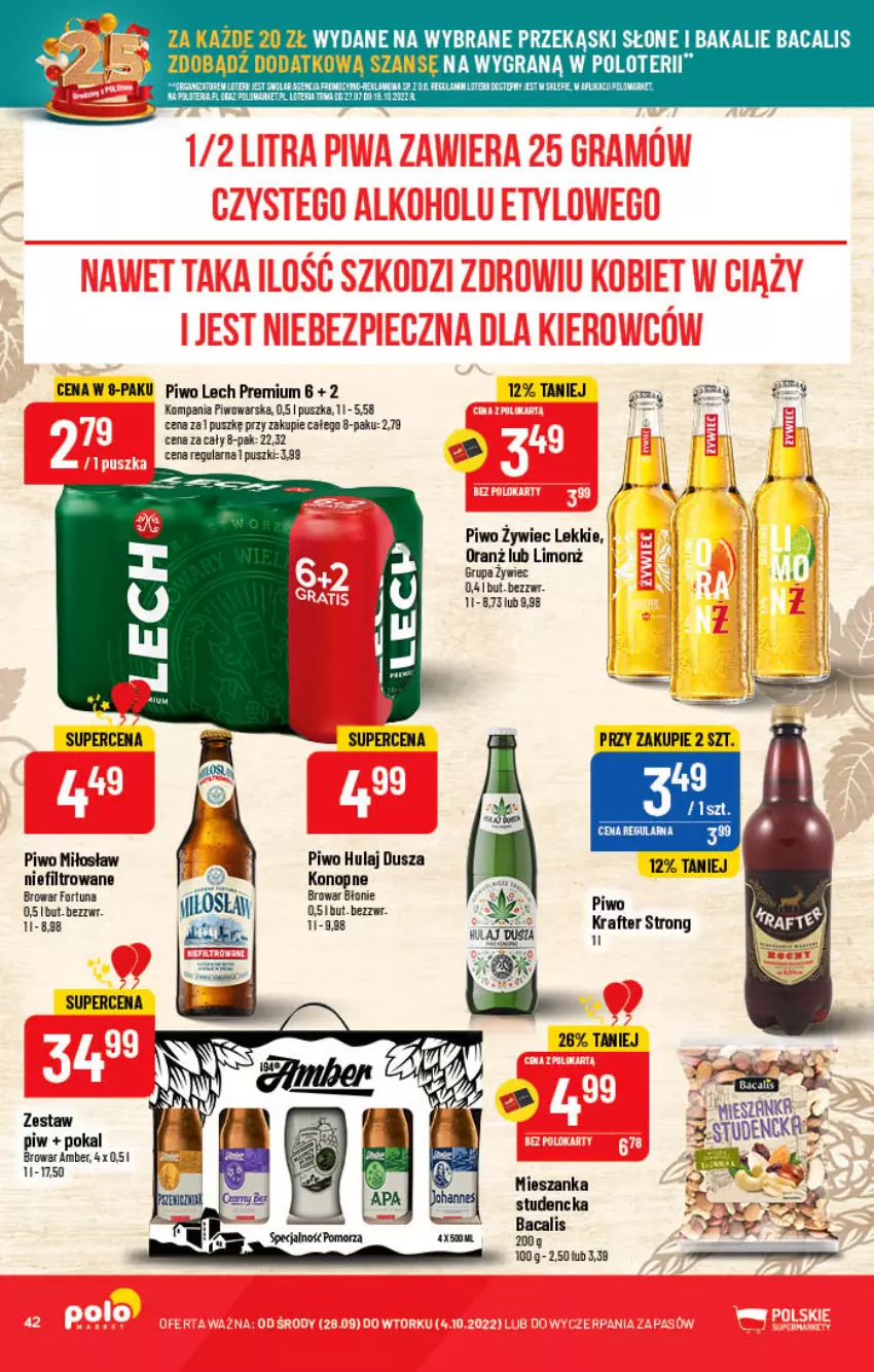 Gazetka promocyjna PoloMarket - Gazetka pomocyjna - ważna 28.09 do 04.10.2022 - strona 42 - produkty: Gra, HP, Lech Premium, Piwo, Tera