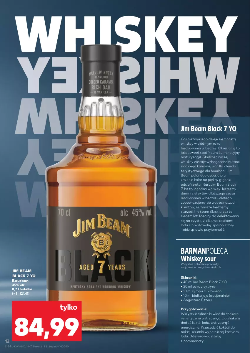Gazetka promocyjna Kaufland - Barek Kauflandu - ważna 29.10 do 12.11.2025 - strona 12 - produkty: Bourbon, Cień, Cytryny, Jaja, Jim Beam, Lack, Lanki, Sok, Syrop, Whiskey