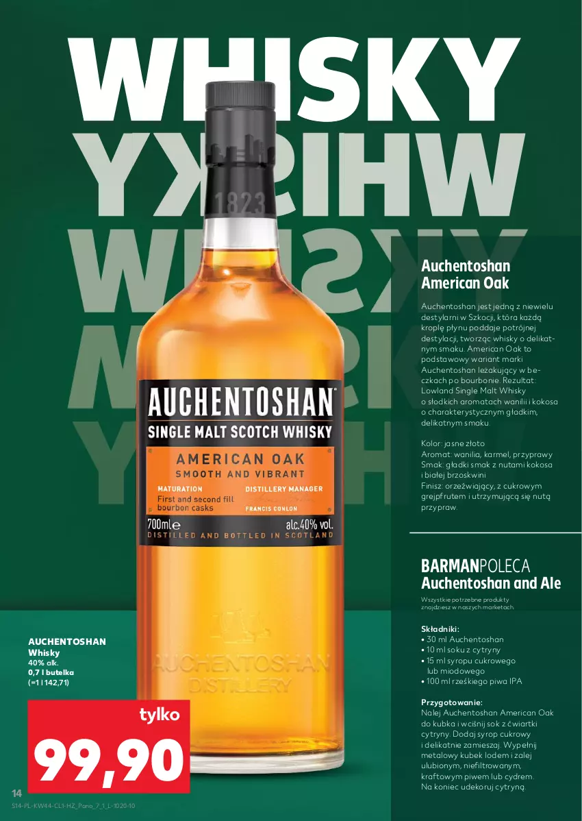 Gazetka promocyjna Kaufland - Barek Kauflandu - ważna 29.10 do 12.11.2025 - strona 14 - produkty: Bourbon, Cytryny, Grejpfrut, Koc, Kokos, Kubek, Piwa, Przyprawy, Sok, Syrop, Whisky