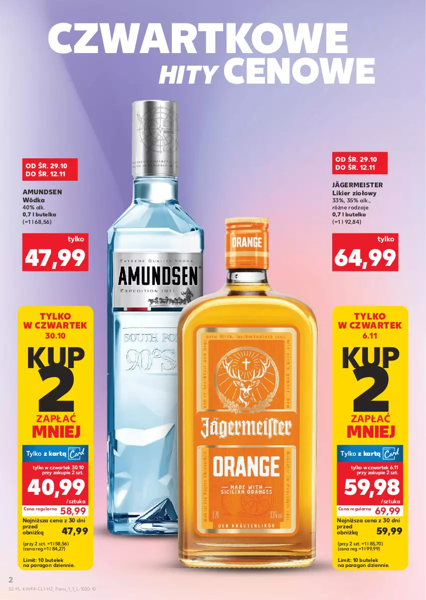 Gazetka promocyjna Kaufland - Barek Kauflandu - ważna 29.10 do 12.11.2025 - strona 2 - produkty: Amundsen, Likier, Wódka