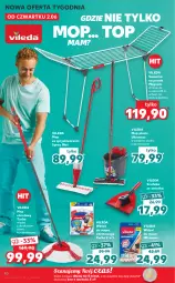 Gazetka promocyjna Kaufland - OFERTA TYGODNIA - Gazetka - ważna od 08.06 do 08.06.2022 - strona 40 - produkty: Teleskop, Top, Mop, Rama, Vileda, Wkład do mopa, Wiadro, Suszarka, Olej, Suszarka na pranie, Wiadro z wyciskaczem, Szufelka