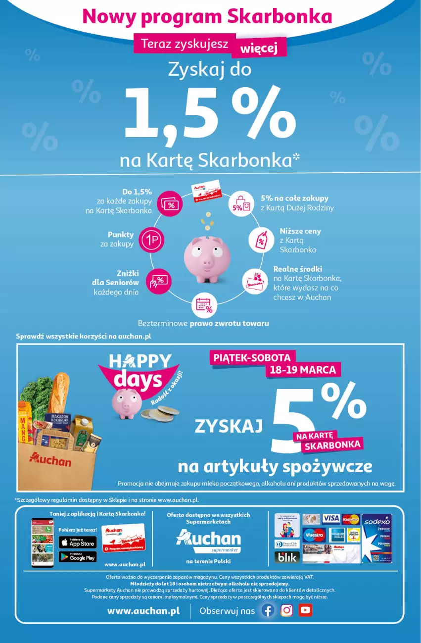 Gazetka promocyjna Auchan - przeNISKIE CENY czas na przepyszności Supermarkety - ważna 17.03 do 23.03.2022 - strona 12 - produkty: Artykuły spożywcze, Ser, Tera