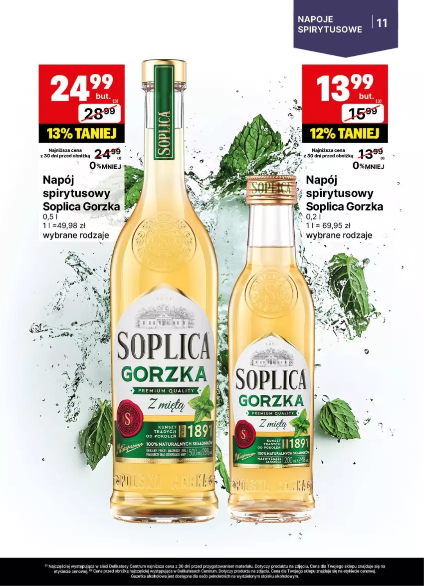 Gazetka promocyjna Delikatesy Centrum - Delibarek DC28-DC29 - ważna 07.07 do 20.07.2025 - strona 11 - produkty: Napój, Napoje, Soplica