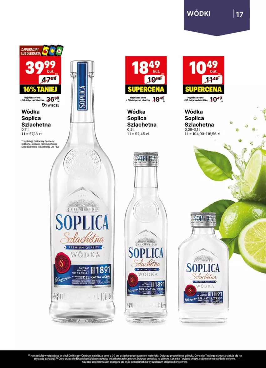 Gazetka promocyjna Delikatesy Centrum - Delibarek DC28-DC29 - ważna 07.07 do 20.07.2025 - strona 17 - produkty: Clin, Fa, Rum, Soplica, Wódka