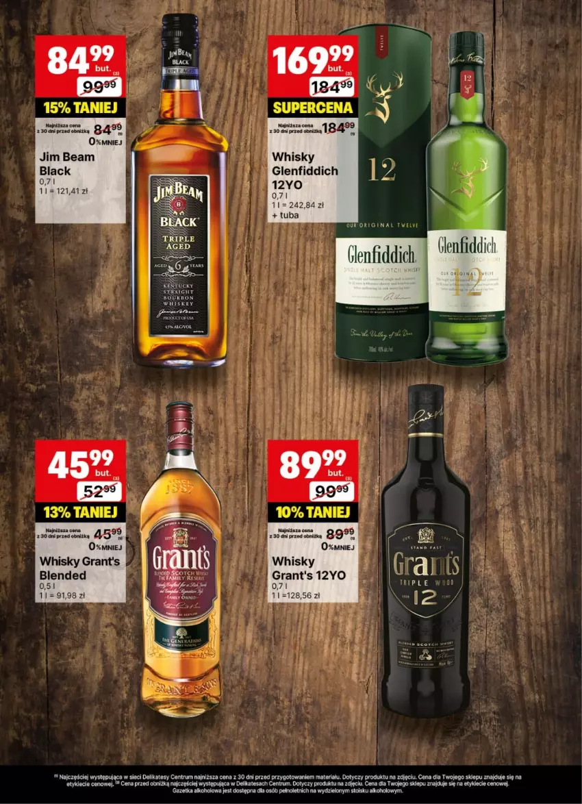 Gazetka promocyjna Delikatesy Centrum - Delibarek DC28-DC29 - ważna 07.07 do 20.07.2025 - strona 20 - produkty: Fa, Gin, Gra, Grant's, Jim Beam, Lack, Rum, Ser, Whiskey, Whisky