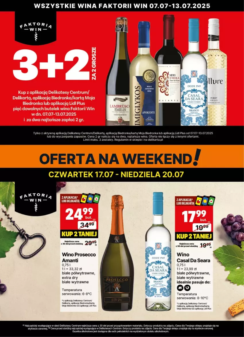 Gazetka promocyjna Delikatesy Centrum - Delibarek DC28-DC29 - ważna 07.07 do 20.07.2025 - strona 4 - produkty: Fa, Pinot Grigio, Prosecco, Rum, Ser, Wino