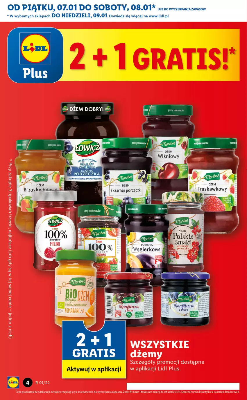 Gazetka promocyjna Lidl - GAZETKA - ważna 07.01 do 09.01.2022 - strona 4 - produkty: Dżem, Fa, Por, Rum