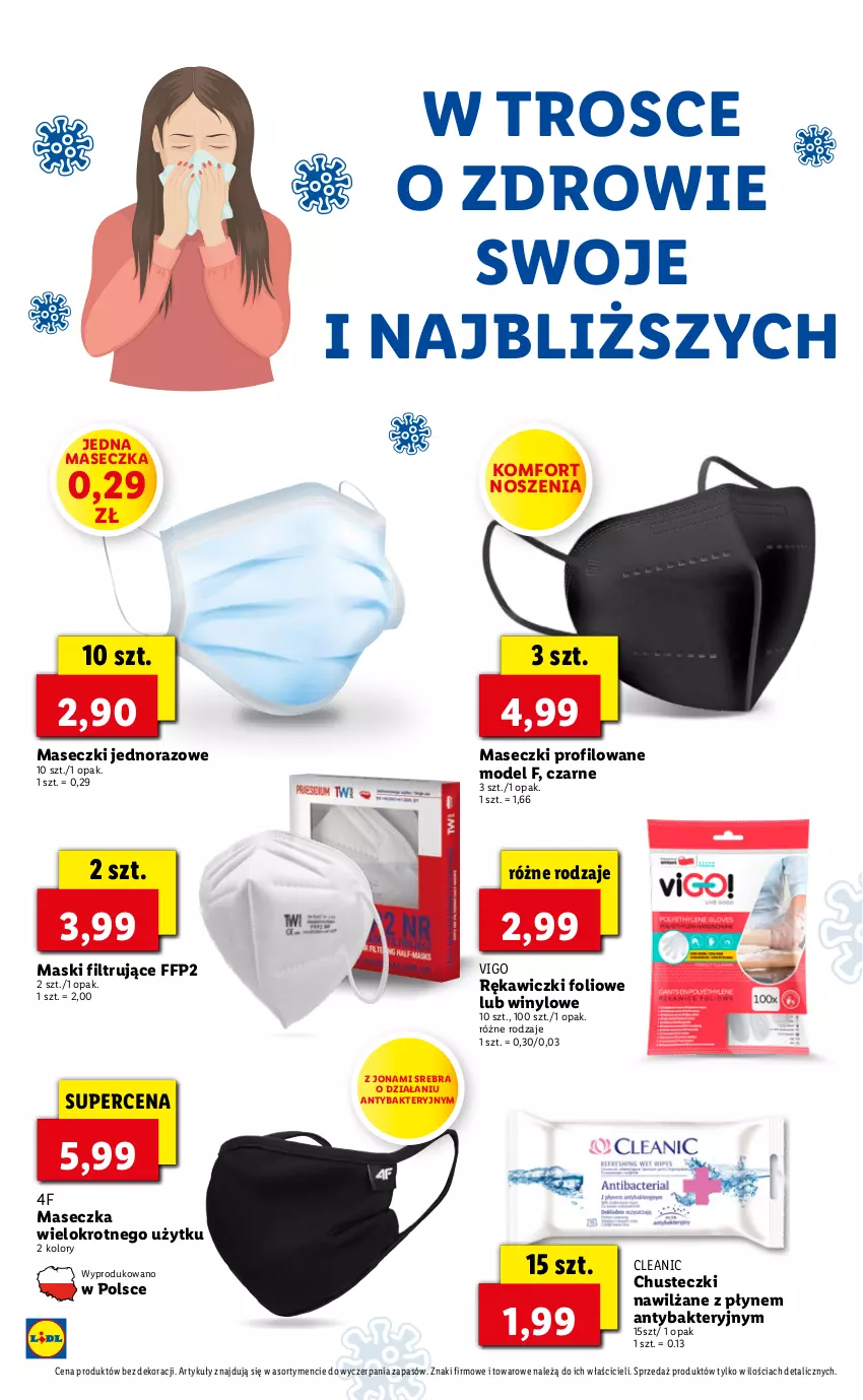 Gazetka promocyjna Lidl - GAZETKA - ważna 07.01 do 09.01.2022 - strona 50 - produkty: Chusteczki, Cleanic, JBL, Zdrowie