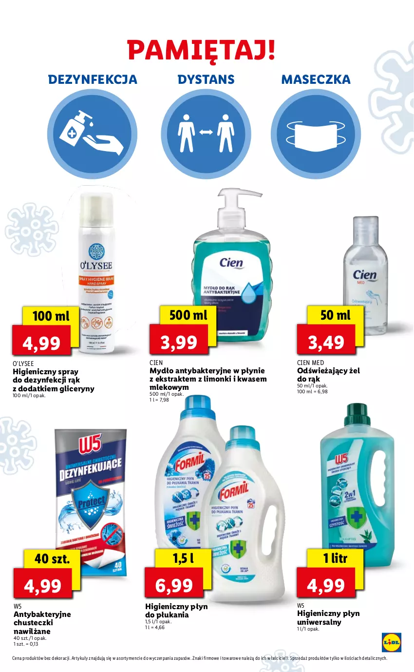 Gazetka promocyjna Lidl - GAZETKA - ważna 07.01 do 09.01.2022 - strona 51 - produkty: Chusteczki, Dezynfekcja, Mięta, Mleko, Mydło, Płyn do płukania